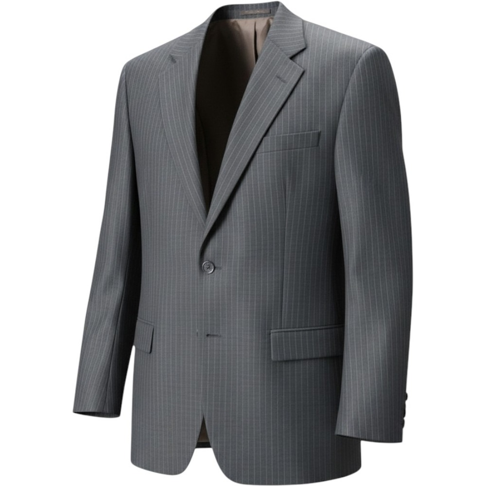 Lauren Ralph Lauren Mens Pinstripe Wool Blazer Charcoal Grey Made in Canada